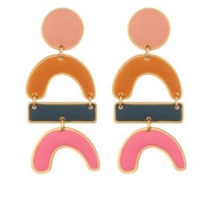 NWOT Madewell Newform Statement Geometric Earrings